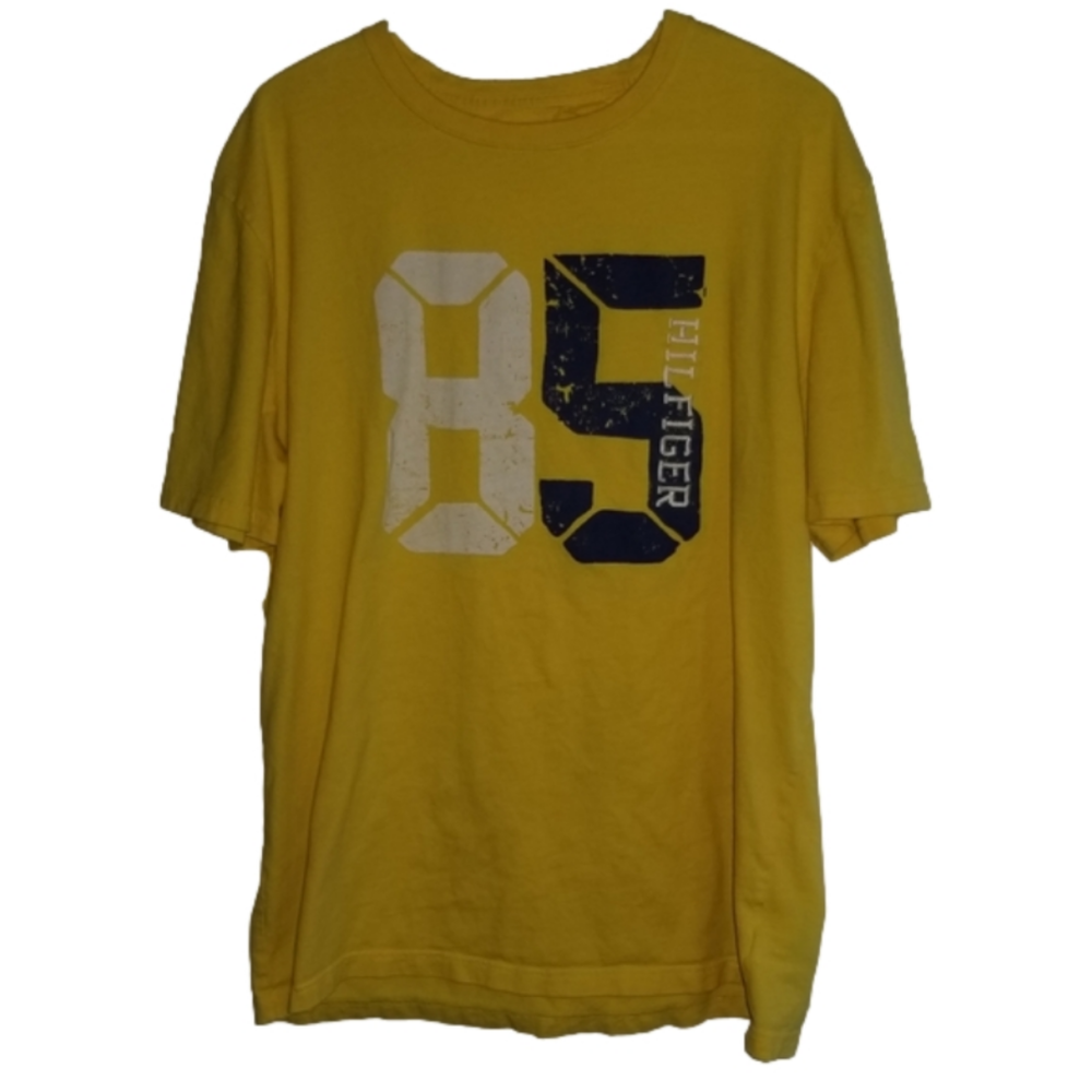 Tommy Hilfiger Yellow Short Sleeve TShirt Size XL